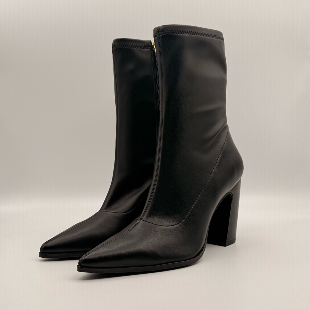 Vince Camuto Black Pointed Toe Block Heel Ankle Boots. 9.5. Worn Once!
